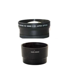 58mm 2x Telephoto Lens For Canon Power Shot S5 Is S3 Is S2 Is S5IS S3IS S2IS - £57.19 GBP