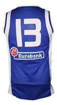 Dimitris Diamantidis #13 Greece Custom Basketball Jersey New Sewn Blue Any Size image 5