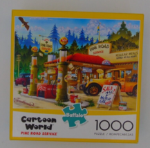 Buffalo Cartoon World Pine Road Service 1000 Gas Station Country Road Truck - $9.89