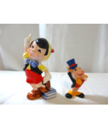 Pinocchio  and Jiminy Cricket Walt Disney Productions Ceramic Figurine J... - $34.65