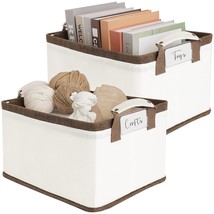 Collapsible Storage Bins With Metal Frames, Fabric Storage Baskets For C... - $40.99