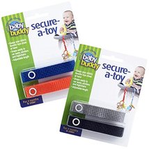 Baby Buddy Secure-a-Toy, Adjustable Pacifier and Teether Strap for Stroller, Hig - £8.63 GBP