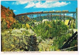 Ontario Postcard Sault Ste Marie Agawa Canyon Tour Trestle &amp; Dam Montreal River - £1.69 GBP