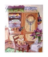 Teddy and Quilt Cabinet 1988 Counted Cross Kit #50417 Something Special - $11.73 CAD