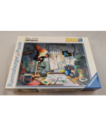 PIXAR The Artist&#39;s Desk 1000 Piece Ravensburger Puzzle Complete 2015 - $7.91