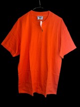 NEW! Vintage 1980s LEE Bright Orange T-Shirt Total Cotton Men’s Large Da... - $20.79