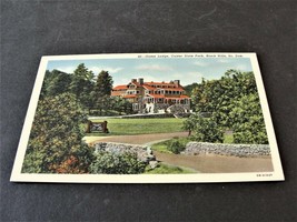 Game Lodge, Custer State Park - Black Hills, South Dakota- Linen 1940s Postcard. - £5.98 GBP