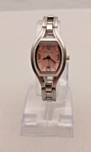 Fossil Women Analog Watch ES2076: Oval Pink Face Date: Steel Band - £19.52 GBP
