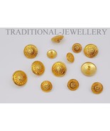 BUTTONS 13 PCS OLD PLATED SOLID 925 STERLING SILVER SUIT COAT TUXEDO SHE... - $1,084.64 CAD