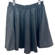 ASOS Skater Skirt Size 2 Black Full Elastic Waist - $8.91