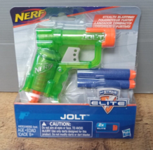 NEW - Nerf N-Strike Elite Mini Jolt Blaster Gun with 2 Darts Stealth Green - £8.01 GBP