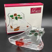 Celebration By Mikasa Christmas Bell Dish Poinsettia Collection - £15.40 GBP