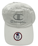 Champion Unisex White Small Double Logo Relaxed Adjustable Hat OSFA - $31.35