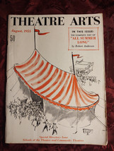 THEATRE ARTS August 1955 Robert Anderson Stanley Kramer Jack Landau Eugene Lyons - £6.33 GBP