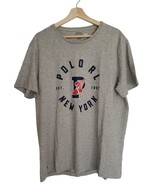 Men's Polo Ralph Lauren P-WING NEW YORK 1967 CREW NECK T-Shirt, Gray, Size L - $40.37
