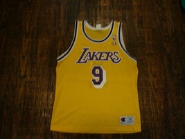 Vintage 90s Los Angeles Lakers Nick Van Exel Champion NBA Jersey 40 - $98.99