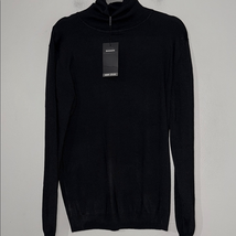Black Turtleneck Sweater with Slim Fit - $17.64