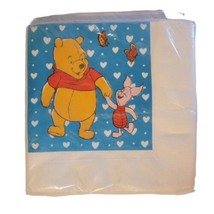 Vtg Winnie The Pooh &amp; Piglet Hearts Lunch Napkins 16 Ct Dinner Hallmark Sealed - £8.00 GBP