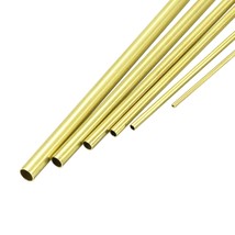 uxcell Brass Tube, 1mm 1.5mm 2mm 2.5mm 3mm 3.5mm OD x 0.2mm Wall Thickne... - £21.99 GBP