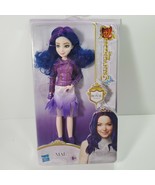 Disney Descendants 3 The Royal Wedding MAL Doll Purple Blue Hair Dress Ring - £17.46 GBP