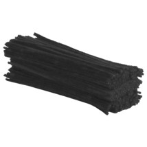 Black Pipe Cleaners Craft Chenille Stems For Diy Art Supplies, 350-Count - £11.79 GBP