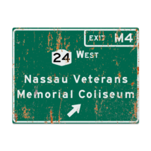 Retro Nassau Veterans Memorial Coliseum Highway Metal Sign - $24.00+
