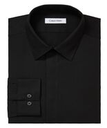Calvin Klein Infinite Color, Men&#39;s Slim Fit Dress Shirt in Black-15.5 32/33 - $32.99