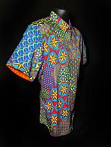 Robert Graham  Prism - Colorful Embroidered Short Sleeve - Men's Classic Fit 3XL image 5
