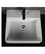 Lacava 5062-03-001 Aquamedia Wall-Mount Or Above-Counter Porcelain Lavatory - $747.06 CAD