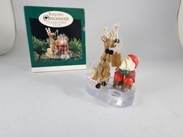 Vtg Hallmark Collector&#39;s Cl &quot;Fishing For Fun&quot; Ornament 1995 Keepsake Membership - $14.84