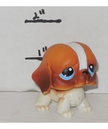Hasbro LITTLEST PET SHOP DOG #76 St. Bernard Puppy White Tan Blue eyes - €13,08 EUR