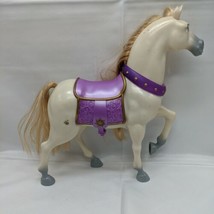 Disney Rapunzel Maximus Toy Horse Mattel 2009 10&quot; Head Moves Purple Saddle Doll - £14.23 GBP