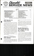 Chevrolet Service News - Volume 40, November 1968 nostalgic - $17.55