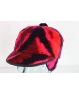 Vtg 70s Boho Chic Hippie Shag Fleece Quilted Pom Fitted Hat Cap Womens 7... - $69.44 CAD