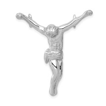 14K White Gold Jesus Charm Pendant Charm Religious Jewerly 40mm x 32mm - £194.99 GBP