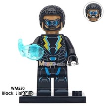 Single Sale Superhero Black Lightning Jefferson Pierce DC Minifigures Block Toy - £2.35 GBP