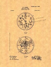 Ship&#39;s-bell Clock Patent Print - $7.95+