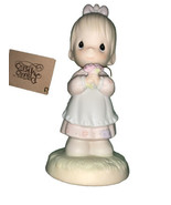 Precious Moments “Mommy I Love You” 112143 Enesco 1987 Girl with Flowers - $29.37 CAD