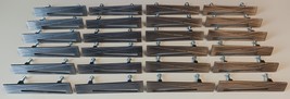 ATLAS HOMEWARES LOT 24 MODERNIST BRUSHED NICKEL RIGHT/LEFT CABINET PULLS... - $347.89 CAD