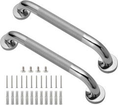 Rockgoya Shower Grab Bar, 2 Pack 12 Inch Bathroom Grab Bar, 304 Stainles... - $35.33 CAD