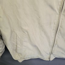 Claiborne Mens Outerwear Microfiber Zip Up Jacket Khaki Sz Large - £19.39 GBP