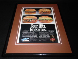1986 Arby&#39;s / World Series Framed 11x14 ORIGINAL Vintage Advertisement B - $34.64