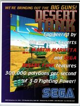 Desert Tank Video Arcade Game Flyer 1994 Original Double Sided Art 8.5" ... - $8.90