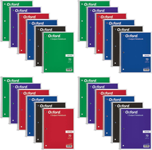 Oxford Spiral Notebooks, 1 Subject, Wide Ruled Paper, 70 Sheets - $86.32