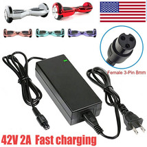 42V 2A Fast Charger Adapter 3-Pin For 36V Balancing Electric Scooter Hoverboard - £14.06 GBP