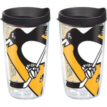 Tervis NHL Pittsburgh Penguins Colossal 16 oz. Tumbler W/ Lid 2 Pack Hockey New - £20.04 GBP