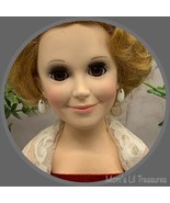 White Glass Teardrop Rhinestone Doll Earrings • 18-20 Inch Vintage Doll ... - £4.63 GBP