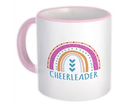 For Best Cheerleader : Gift Mug Cute Art Print Friend Sports Lover Girlish Decor - £12.60 GBP