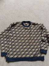 Retriever Sweater Men&#39;s XLarge Pullover Crew Neck Multi Color Knit - $22.77