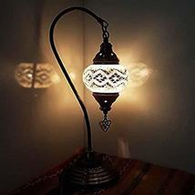 LaModaHome New Special - Turkish Lamp/Moroccan Lamp Tiffany Style Glass Desk Tab - £53.49 GBP